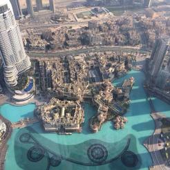 Dubai from the top of the tallest building (by Celine)